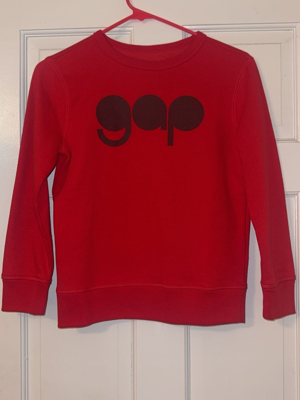 GAP Kids Bright Red Sweatshirt with Black Logo